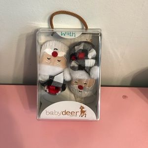 Baby Deer santa baby shoes 1/2 (3/6 months)